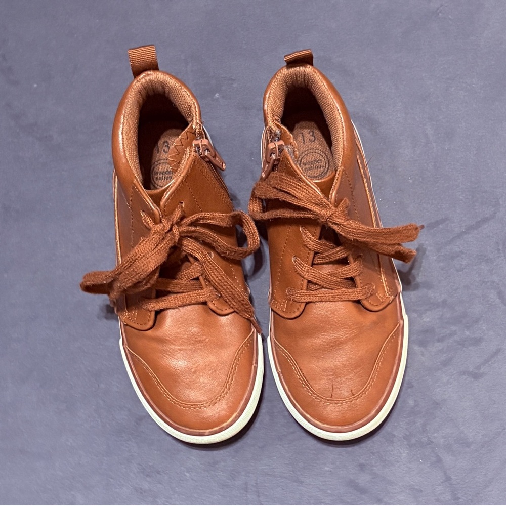 Boys Brown Leather Boots